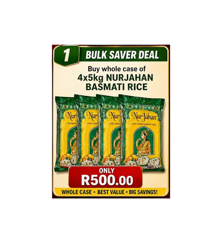 Nur Jahan Basmati Rice Value Pack (4x Pack)