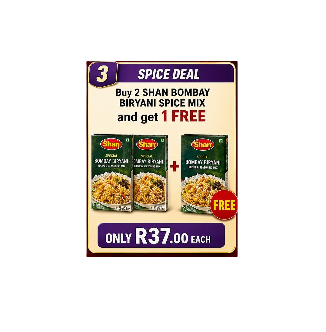 SPECIAL Buy 2 Get 1 Free Shan Bombay Biryani Recipe Mix